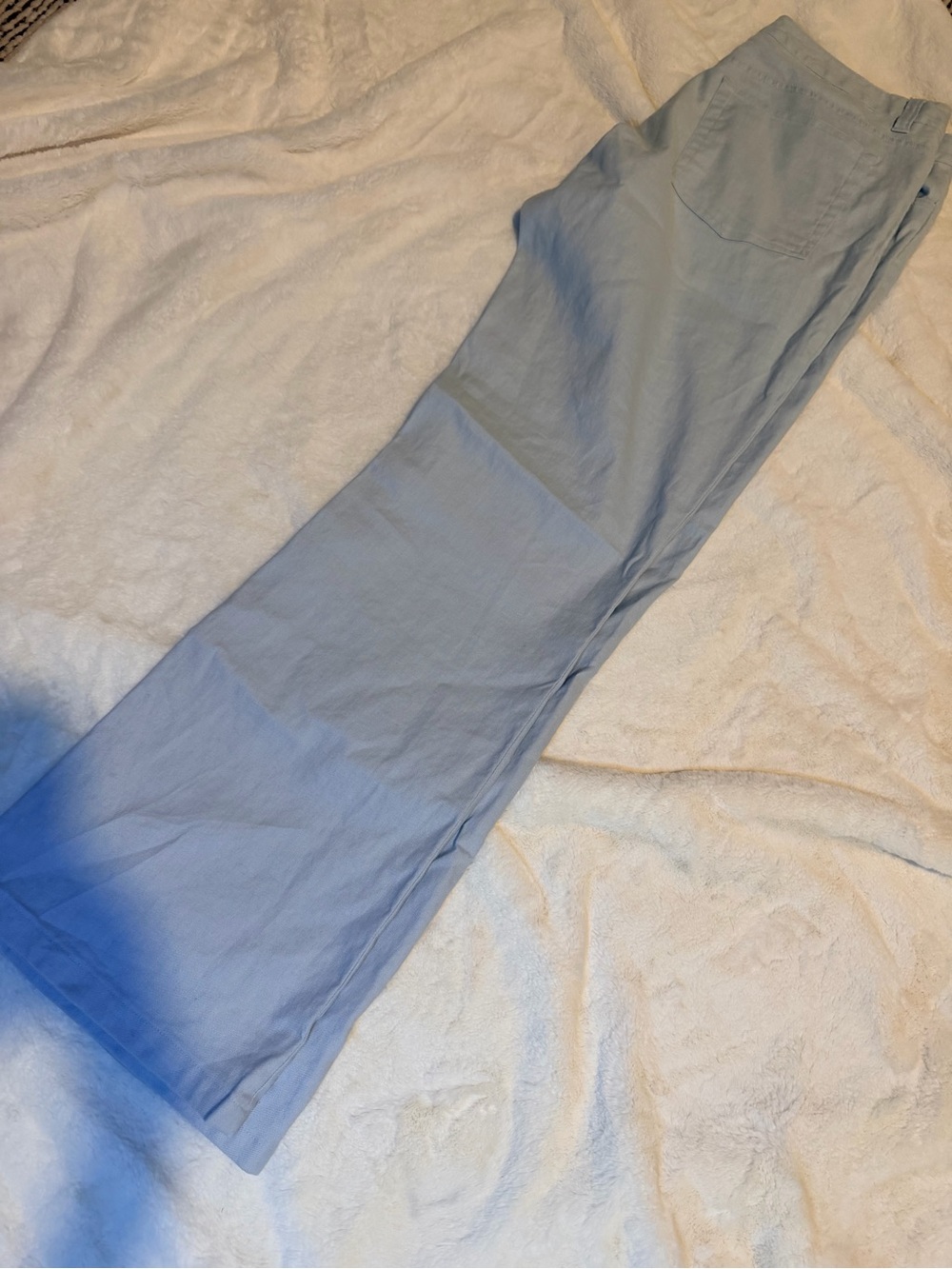 Banana Republic Light Blue linen bootcut pant